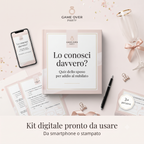 Mockup del kit digitale Lo conosci davvero utilizzabile da smartphone o stampato